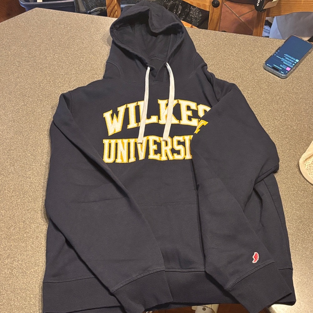 League Wilkes University Navy Hoodie